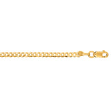 10K Yellow Gold 2.8mm Comfort Curb 18 Chain with Lobster Lock