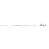 Sterling Silver 0.8mm Diamond Cut Cable 20 Chain with Lobster Clasp