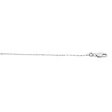 Sterling Silver 1.1mm Diamond Cut Cable 18 Chain with Lobster Clasp