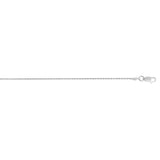 Sterling Silver 1.1mm Diamond Cut Wheat 24 Chain with Lobster Clasp
