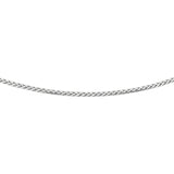 Silver 3.2mm Semi-Solid Wheat 20 Chain with Lobster Lock
