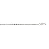 Sterling Silver 1.8mm Rope 24 Chain with Lobster Clasp