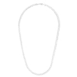Sterling Silver 7mm Comfort Curb 22 Chain with Lobster Clasp