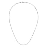 14K White Gold 24 2.5mm Paperclip Chain with Lobster Lock