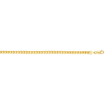 14K Yellow Gold 24 4.6mm Diamond Cut  Round Franco Chain with Lobster Clasp