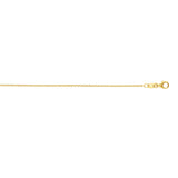 14K Yellow Gold 1.9mm 16 Round Cable Chain with Lobster Clasp
