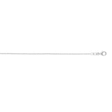 14K White Gold 1.9mm 20 Round Cable Chain with Lobster Clasp