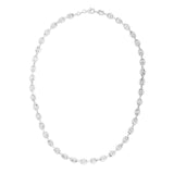 Sterling Silver 6.4mm Polished Lite Puffed Mariner 18 Chain Necklace with Lobster Clasp