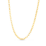 14K Yellow Gold 7.25 2.5mm French Cable Chain Bracelet with Lobster Clasp