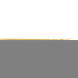 Silver (14k Yellow Gold Plated) 8.5 3.8mm Diamond Cut Lite Round Franco Chain Bracelet with Lobster Clasp.