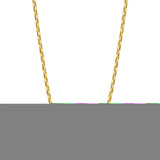 14K Yellow Gold 3mm Polished Lite Anchor 18 Chain with Lobster Clasp