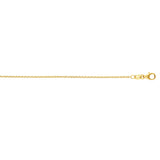 14K Yellow Gold 2.6mm Round Cable Chain 20 Necklace with Lobster Clasp