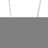 Sterling Silver 2.8mm 18 French Cable Chain with Lobster Clasp. Item is rhodium plated.