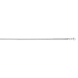 Sterling Silver 16 2.6mm Oval Snake Chain Necklace with Lobster Clasp. Item is rhodium plated.