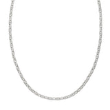 Sterling Silver 20 5.5mm Anchor Chain with Lobster Clasp. Item is rhodium plated.