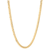 14K Yellow Gold 4.7mm Comfort Curb 18 Chain with Lobster Lock