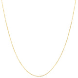 10K Yellow Gold 18 1.3mm French Cable Chain Necklace with Lobster Clasp
