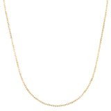 10K Yellow Gold 18 1.9mm French Cable Chain Necklace with Lobster Clasp