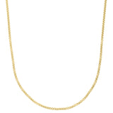10K Yellow Gold 2.5mm 16 Solid Round Box Chain with Lobster Clasp