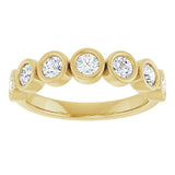 10K Yellow Gold 5/8 CTW Natural Diamond Anniversary Band