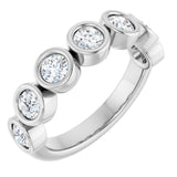 10K White Gold 1 CTW Lab-Grown Diamond Anniversary Band