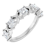 10K White Gold 1 1/4 CTW Natural Diamond Anniversary Band