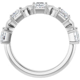 10K White Gold 1 1/4 CTW Natural Diamond Anniversary Band