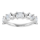 10K White Gold 1 1/4 CTW Natural Diamond Anniversary Band