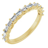 10K Yellow Gold 3/8 CTW Natural Diamond Anniversary Band