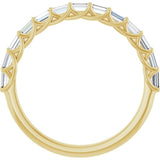 10K Yellow Gold 3/8 CTW Natural Diamond Anniversary Band