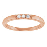 10K Rose Gold .05 CTW Natural Diamond Anniversary Band