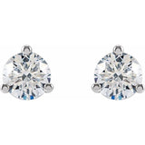 14K White Gold 3/4 CTW Lab-Grown Diamond Stud Earrings