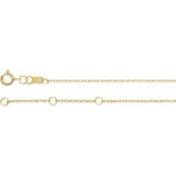 14K Yellow Gold Natural White Sapphire Bezel-Set Solitaire 6 1/2-7 1/2" Bracelet