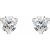 Platinum 1/5 CTW Natural Diamond Earrings