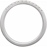 14K White Gold 1/6 CTW Lab-Grown Diamond Stackable Ring
