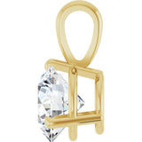 14K Yellow Gold 1 CTW Natural Diamond Pendant