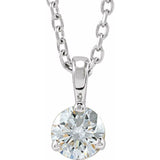 14K White Gold 1/4 CTW Natural Diamond 18