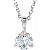 14K White Gold 1/2 CTW Natural Diamond 18" Necklace