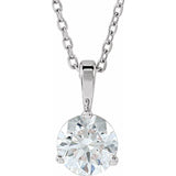 Sterling Silver 3/4 CTW Natural Diamond 18" Necklace