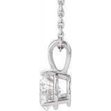 Sterling Silver 3/4 CTW Natural Diamond 18" Necklace