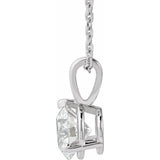 Sterling Silver 1 CTW Natural Diamond 18" Necklace