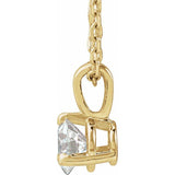 14K Yellow Gold 1/4 CTW Lab-Grown Diamond 18" Necklace