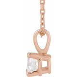 14K Rose Gold 1 1/4 CTW Natural Diamond 18" Necklace