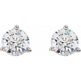 Platinum 1/3 CTW Natural Diamond Stud Earrings