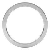 14K White Gold 1.5 mm Comfort-Fit Flat Band Size 6