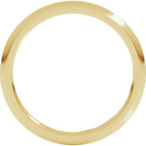 14K Yellow Gold 1.5 mm Comfort-Fit Half Round Band Size 7