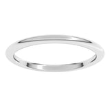 Platinum 1.5 mm Comfort-Fit Half Round Band Size 5