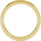 14K Yellow Gold 4 mm Comfort-Fit Flat Band Size 9