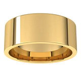 10K Yellow Gold 8 mm Lightweight Comfort-Fit Flat Band Size 10.5