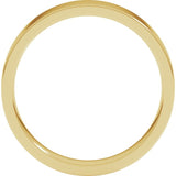 18K Yellow Gold 4 mm Lightweight Comfort-Fit Flat Band Size 7